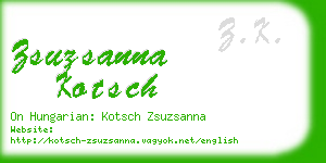 zsuzsanna kotsch business card